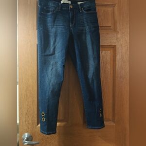 Women's Vintage America Wonderland Skinny Ankle Blue Jeans Size 10 / 30